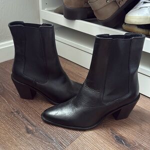Zara black booties